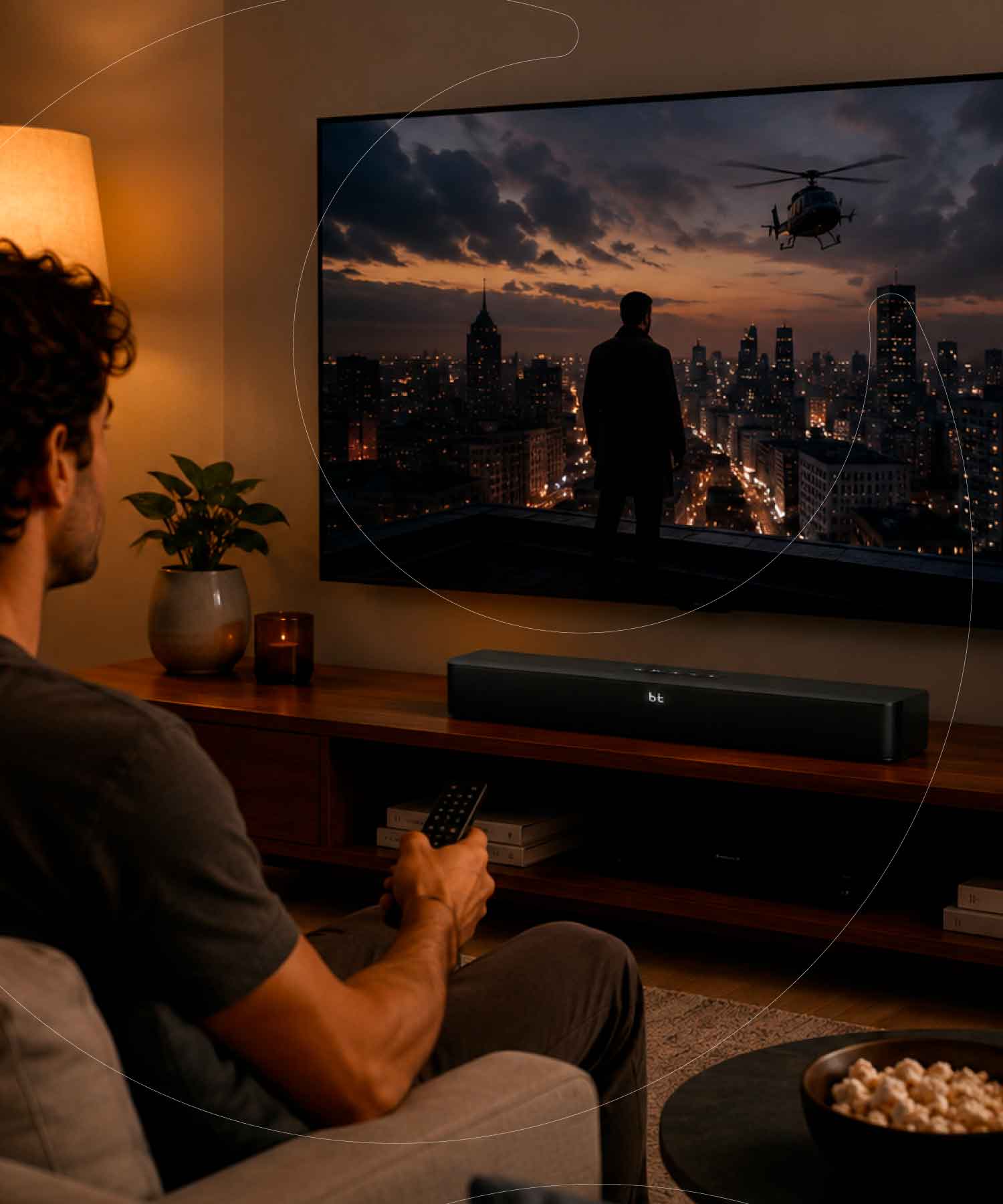 Soundbar Blik con sonido envolvente, conexión Bluetooth y diseño elegante. Mejora tu TV. Compra en Blikstore.com con despacho a todo Chile.