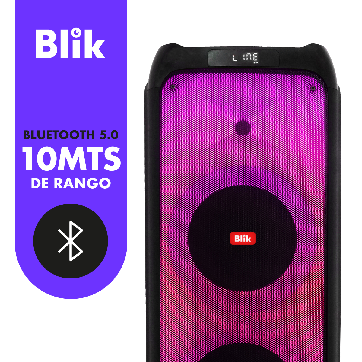 Parlante All In One Blik Megasound4 con Micrófono