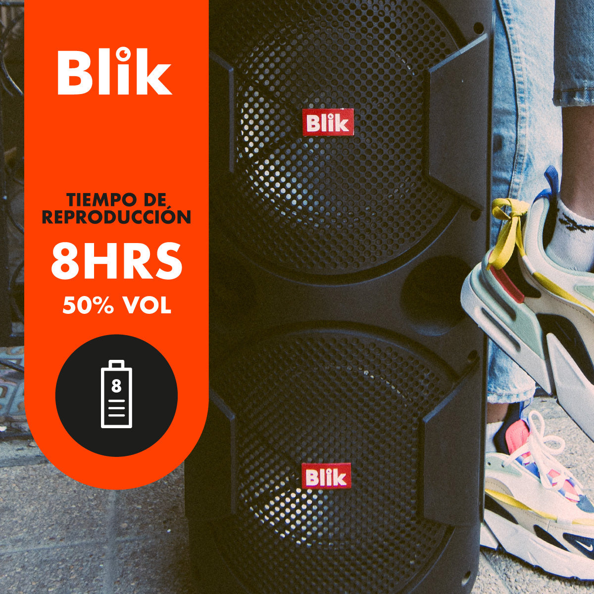Parlante Karaoke Blik Screamer4 con Microfono