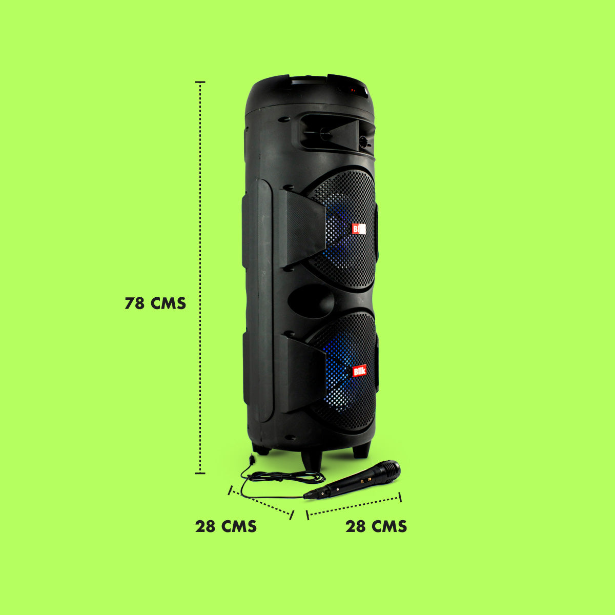 Parlante Karaoke Blik Screamer4 con Microfono