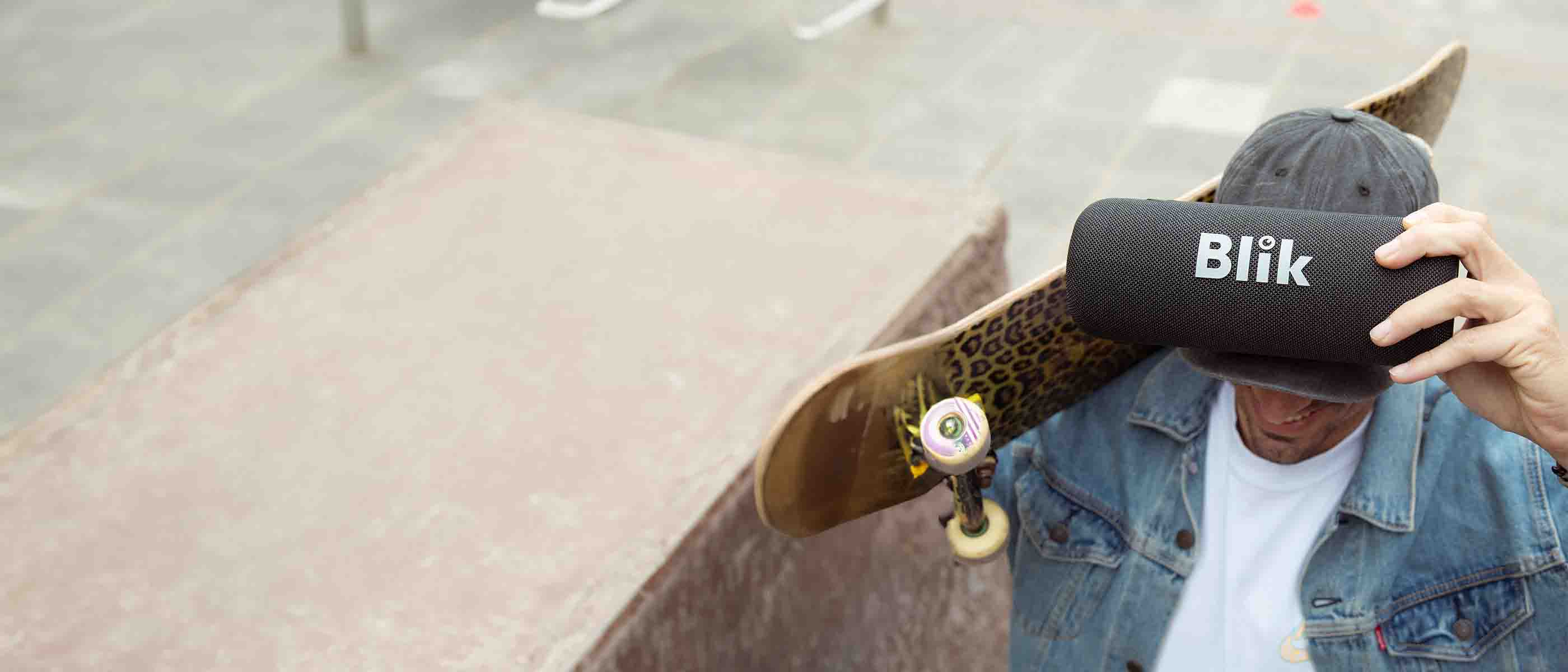 productos Blik - parlantes y audífonos