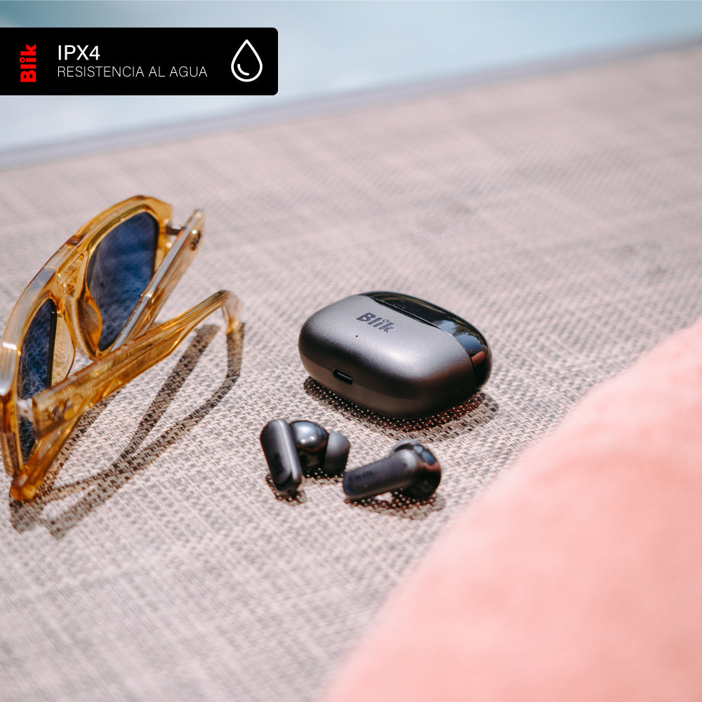 Audifonos Bluetooth Inalámbricos Blik Air500 Negro 30 hrs