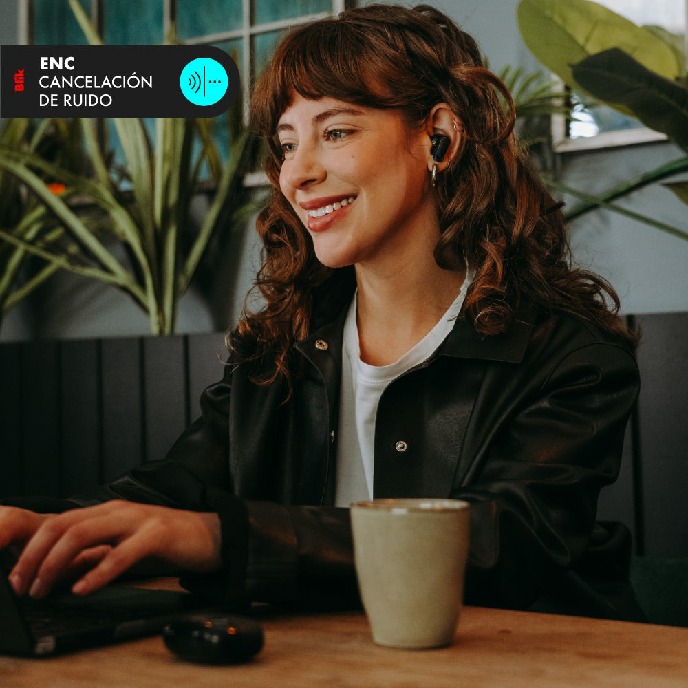 Audifonos Bluetooth Inalámbricos Blik Air500 Negros enc