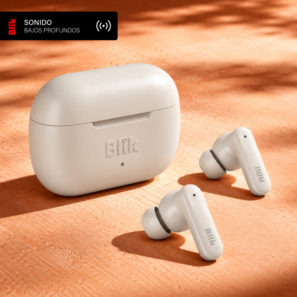 Audífonos Bluetooth Inalámbricos Blik Air700 40H Crema
