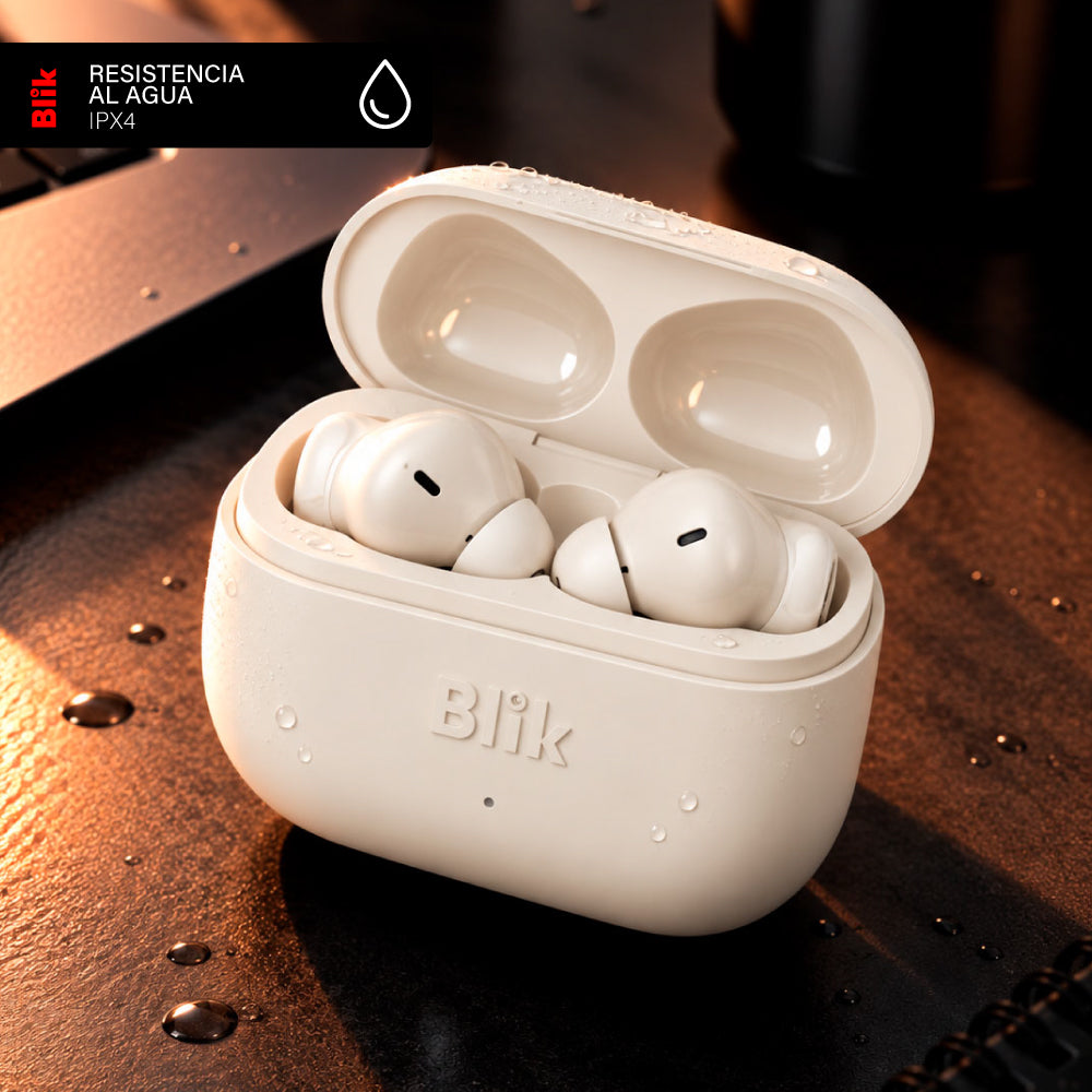 Audífonos Bluetooth Inalámbricos Blik Air700 40H Crema