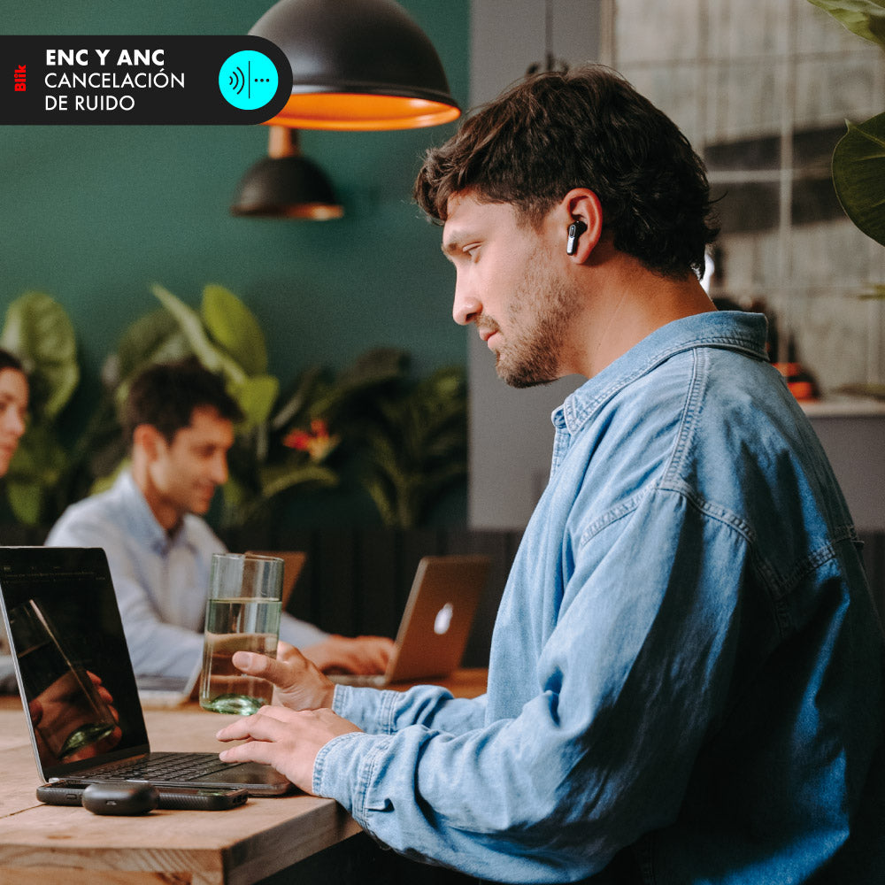 Audifonos Bluetooth Blik Air950 Cancelación de ruido 40 hrs