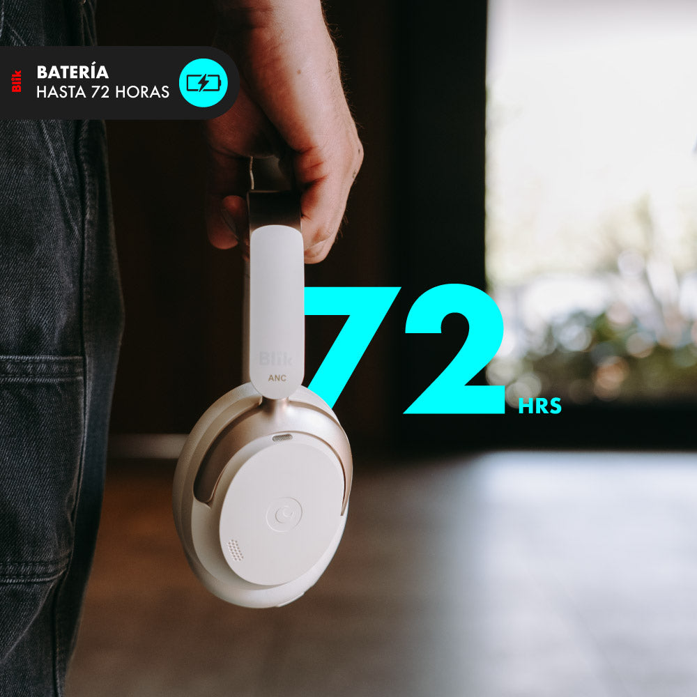 Audifonos Bluetooth Blik Aura950 Cancelación De Ruido 72H de bateria