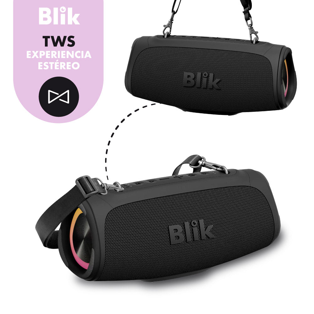 Parlante Bluetooth Portátil Blik Bass200 40W IPX7 6 Hrs - Blik