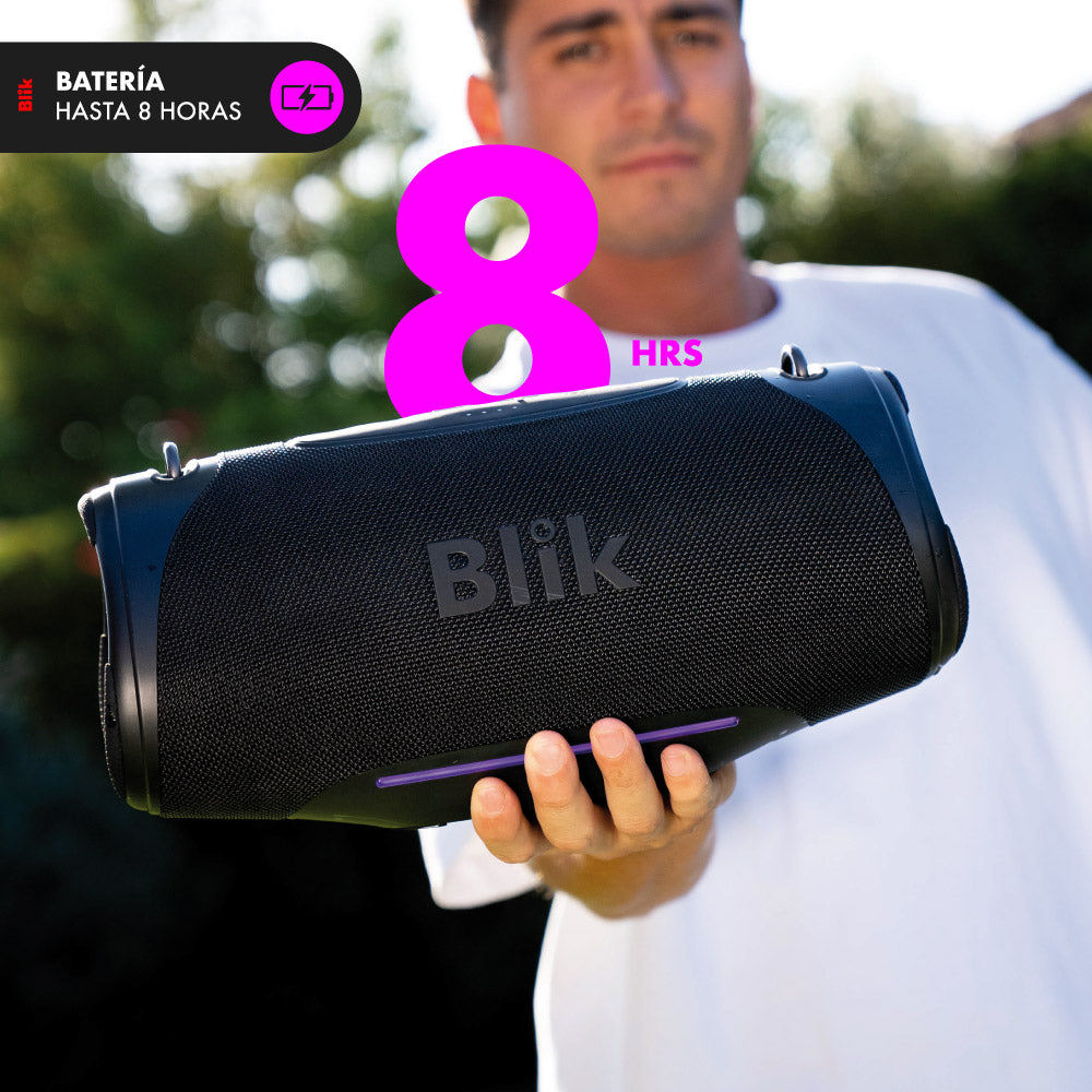 Parlante Bluetooth Portátil Blik Bass300 80W IPX7 8 Hrs