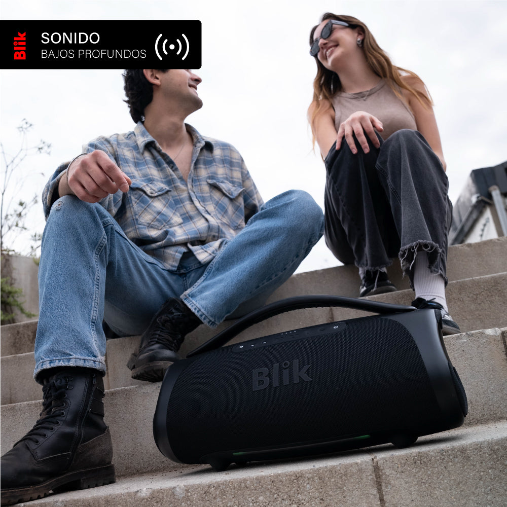 Parlante Bluetooth Portátil Blik Bass400 160W IPX7 12 Hrs