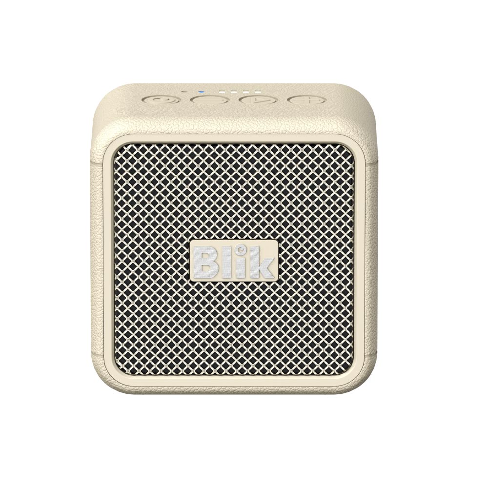 Parlante Bluetooth Blik BassGo 15W IPX6 19H TWS Crema