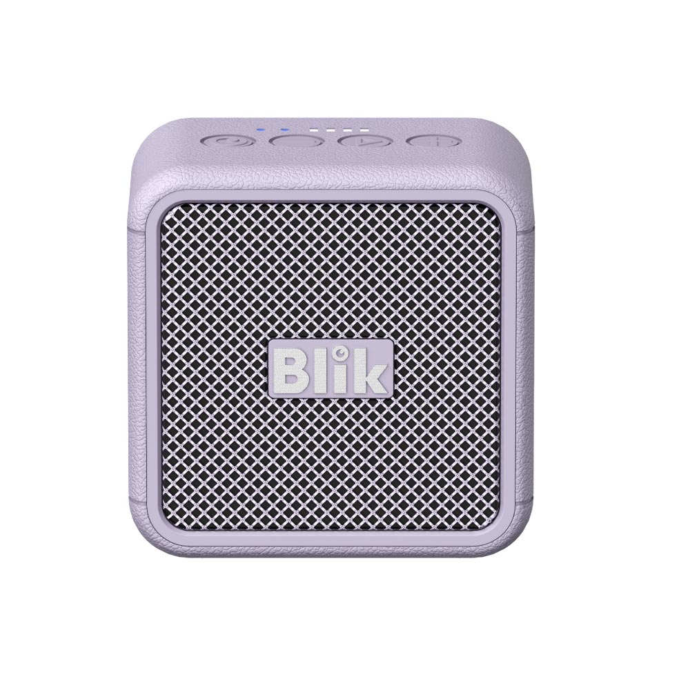 Parlante Bluetooth Blik BassGo 15W IPX6 19H TWS Lila