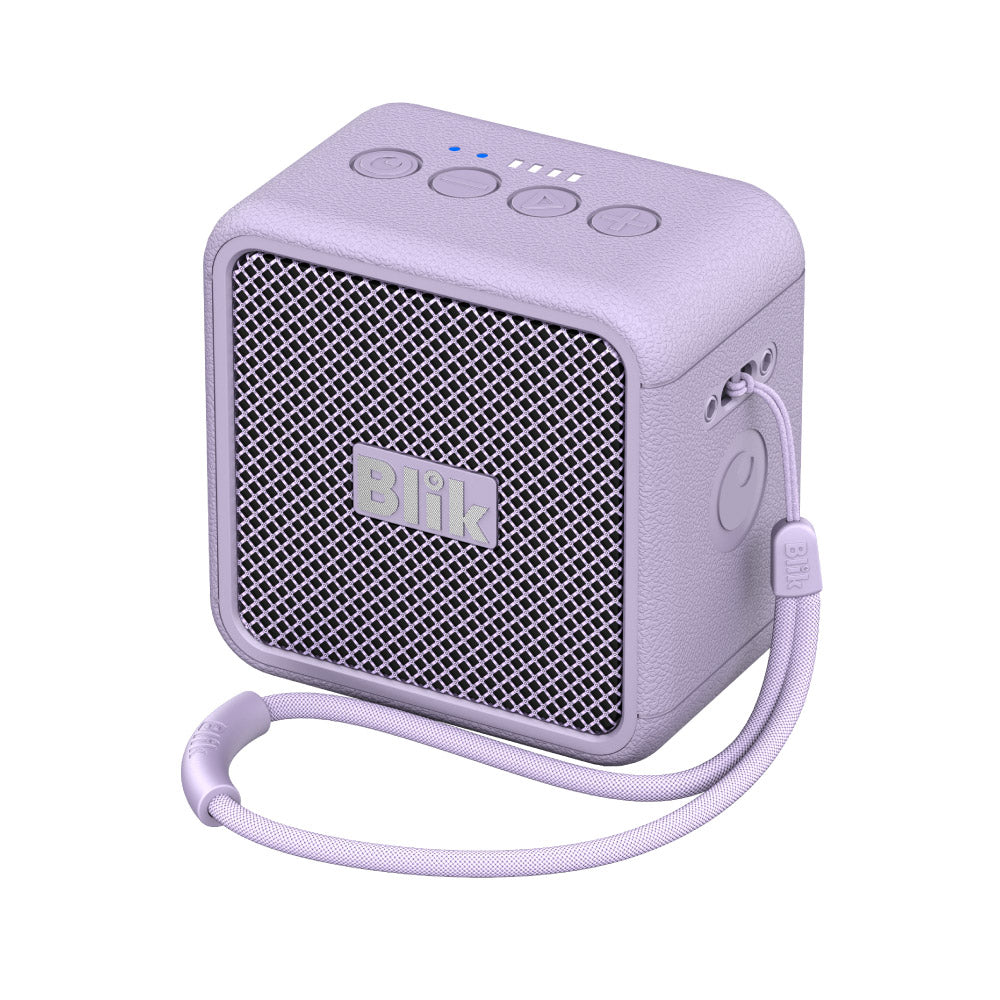 Parlante Bluetooth Blik BassGo 15W IPX6 19H TWS Lila