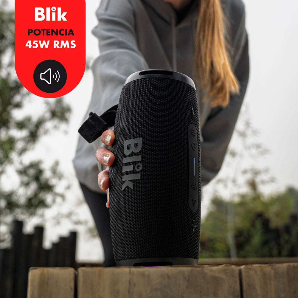 Parlante Bluetooth Portátil Blik Bass Move 45W IPX7 6 Hrs - Blik