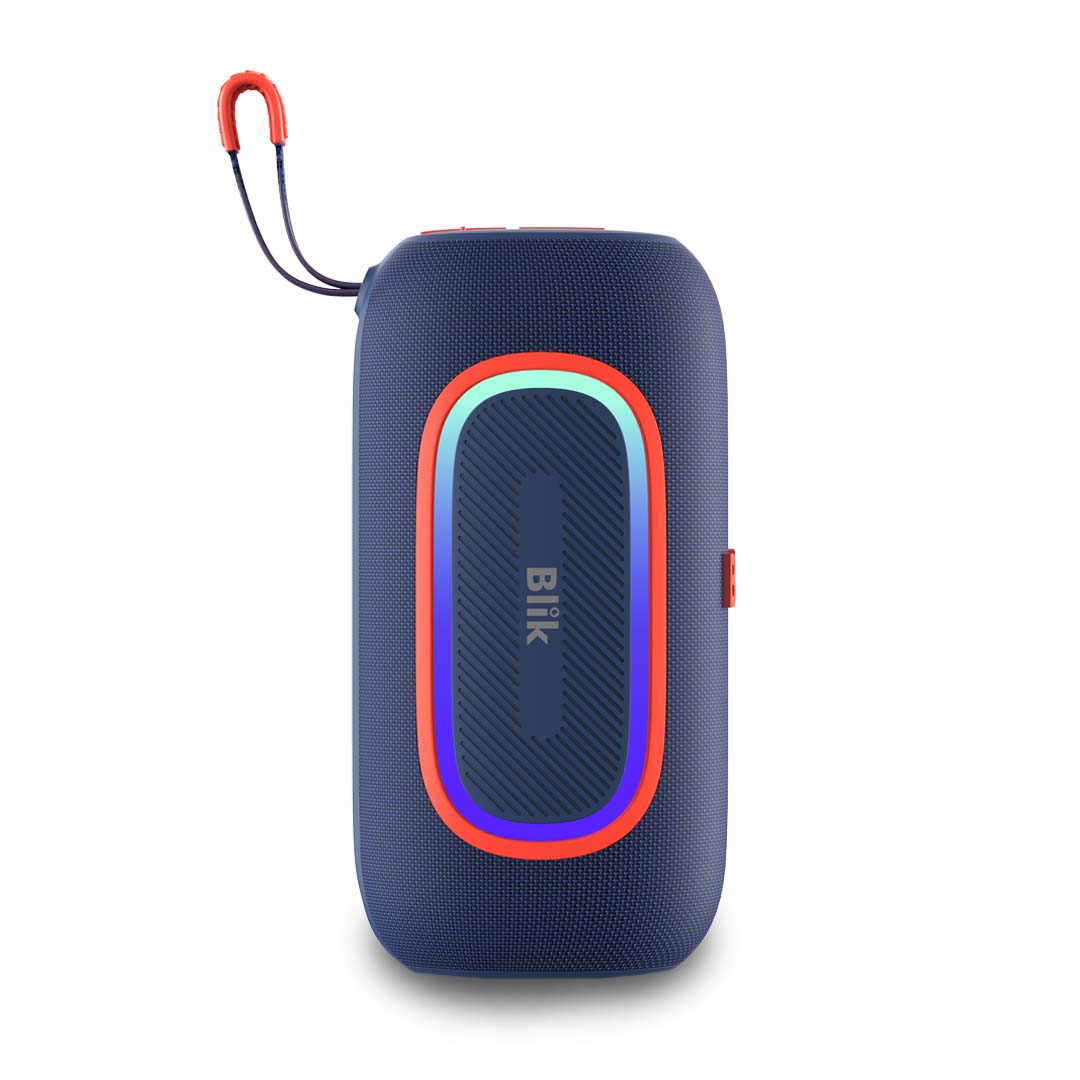 Parlante Bluetooth Portátil Blik Hypebass Azul 50W IPX6 - Blik