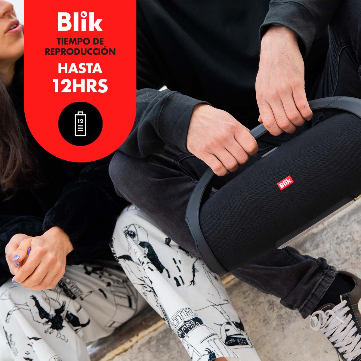 Parlante Bluetooth Portátil Blik Booster2 batera 12 hrs