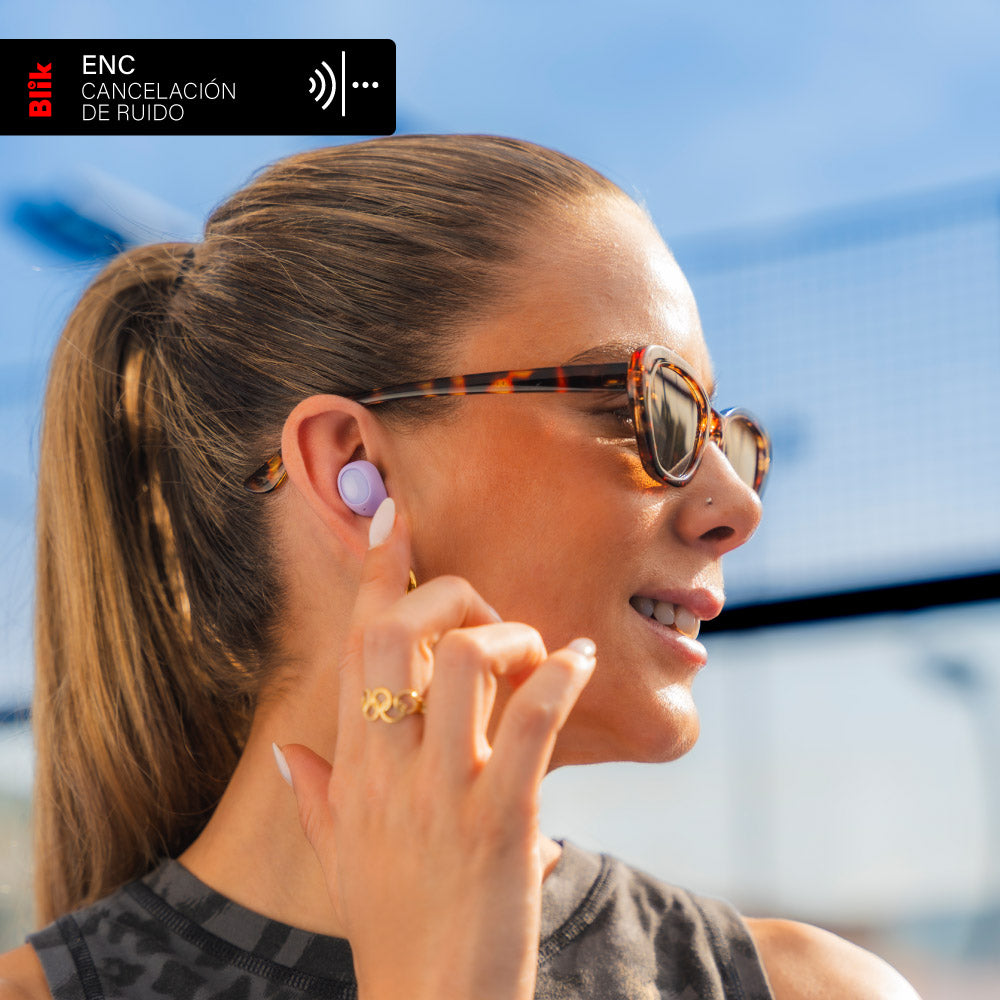 Audífonos Bluetooth Blik Buds80 30H IPX4 Lila