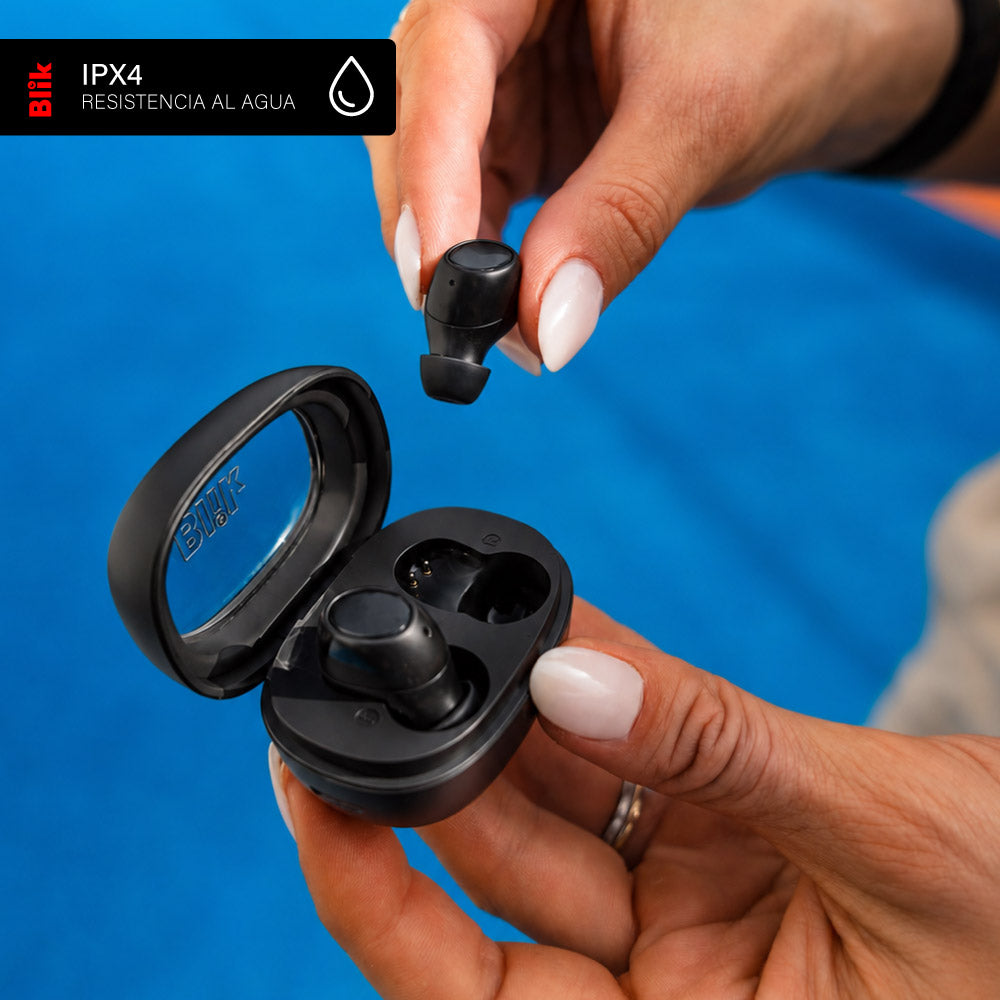 Audífonos Bluetooth Blik Buds80 30H IPX4 Negro