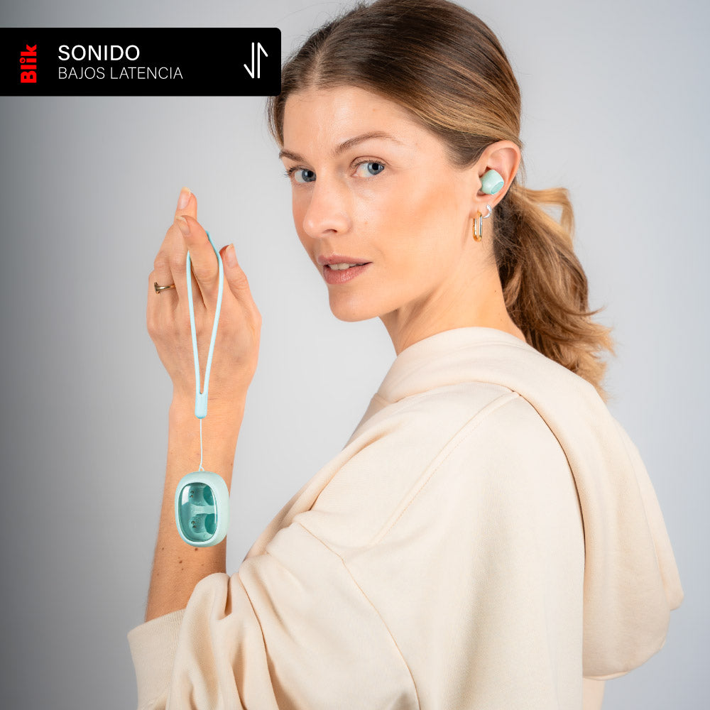 Audífonos Bluetooth Blik Buds80 30H IPX4 Verde