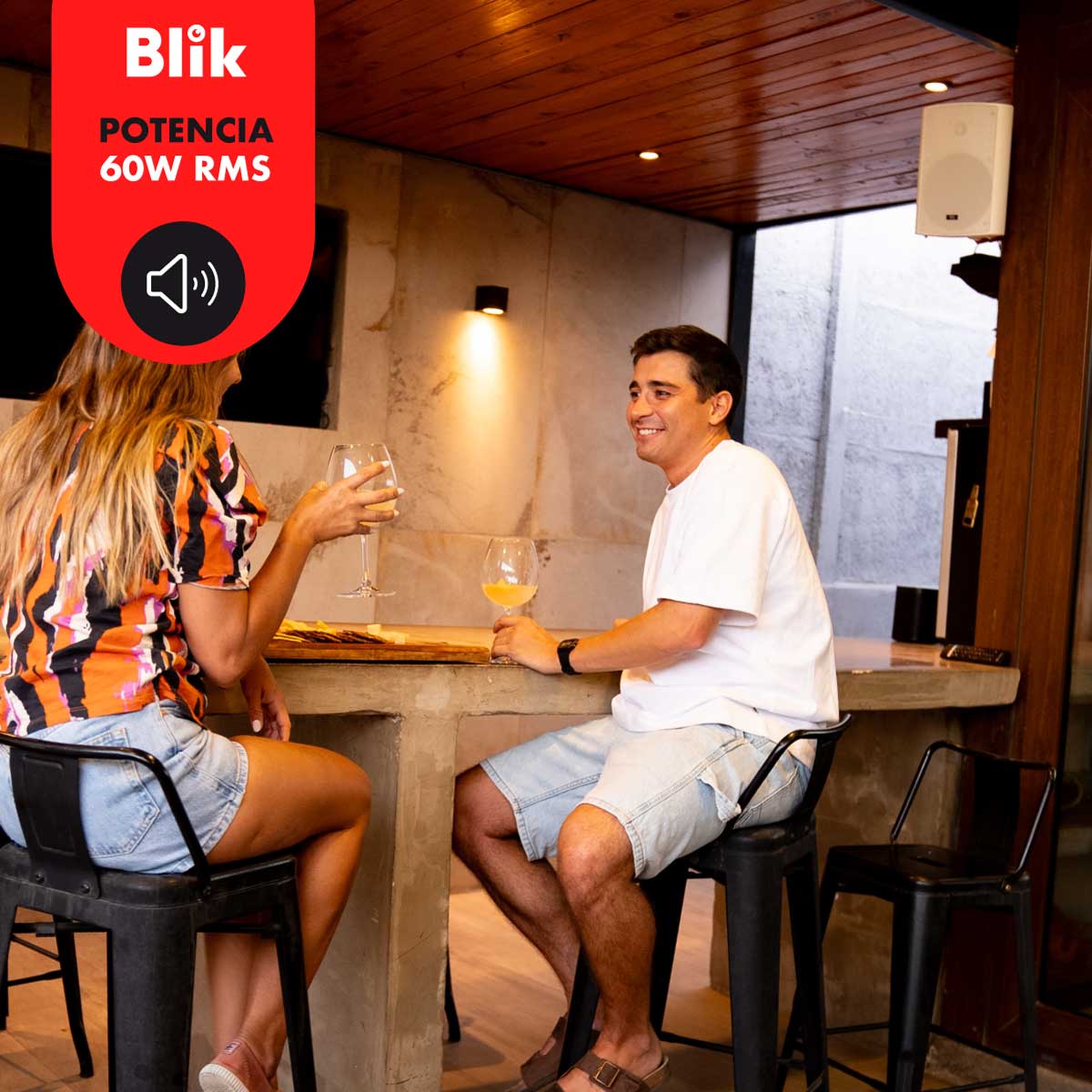 Parlantes de Instalación Activos Bluetooth Blik Fidelity Blanco 60W - Blik