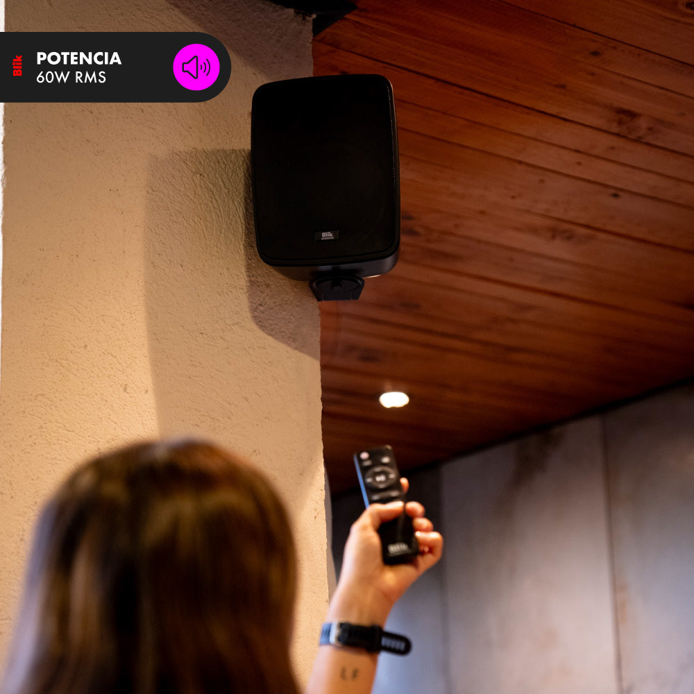 Parlantes de Instalación Activos Bluetooth Blik Fidelity Negro 60W
