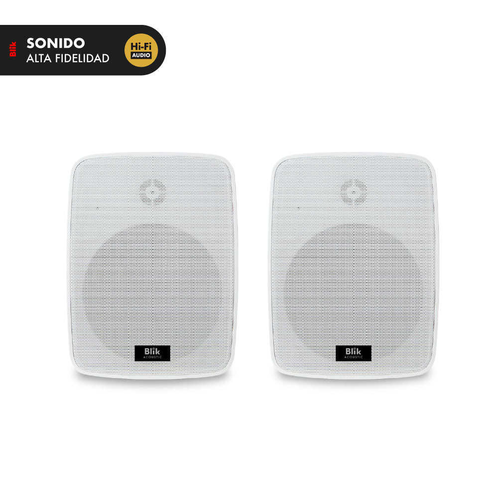 Parlantes de Instalación Activos Bluetooth Blik Fidelity Blanco 60W
