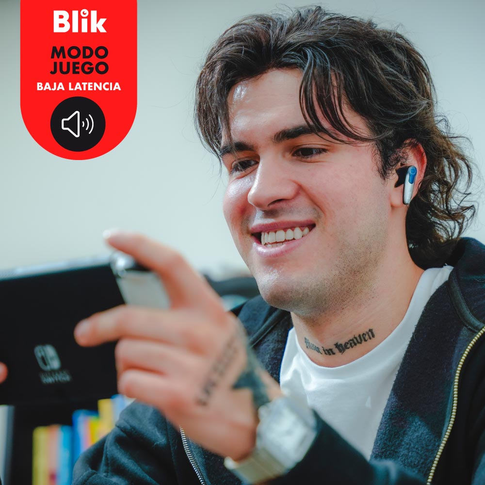 Audifonos Bluetooth Blik Game-X modo baja latencia