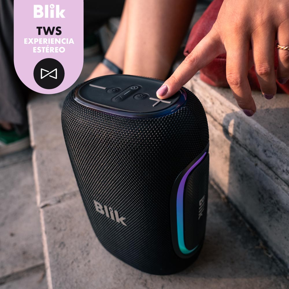 Parlante Bluetooth Portátil Blik Hypeu3 conecta 2 TWS