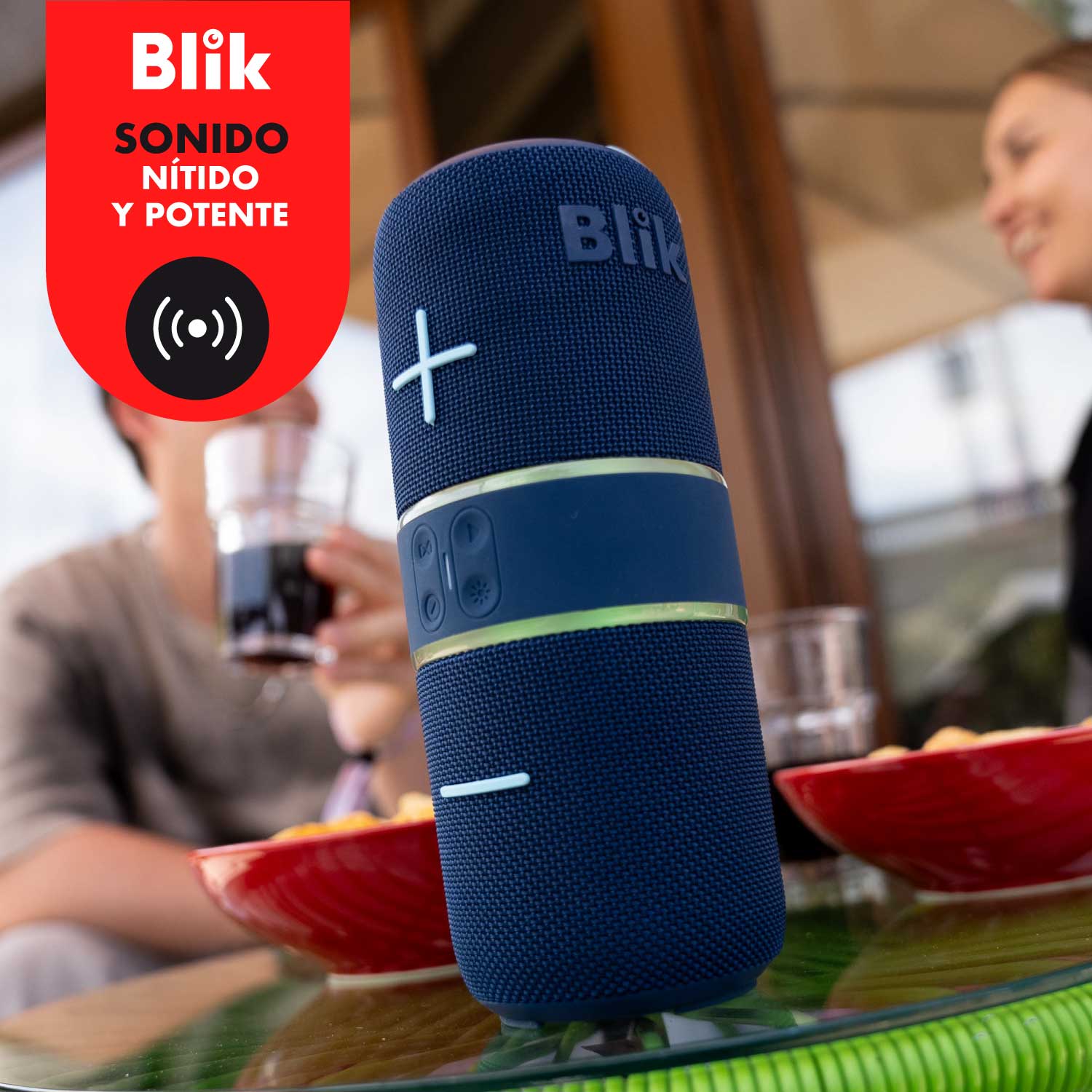 Parlante Portátil Blik Hype360 Azul