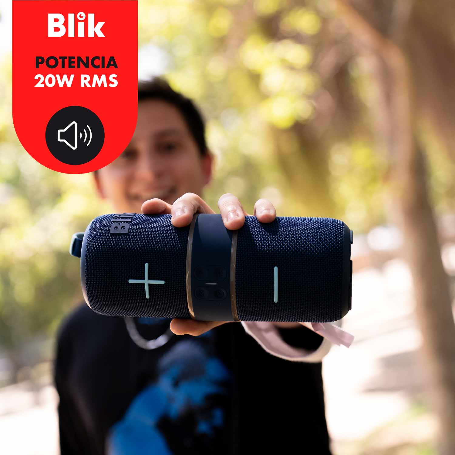 Parlante Portátil Blik Hype360 Azul