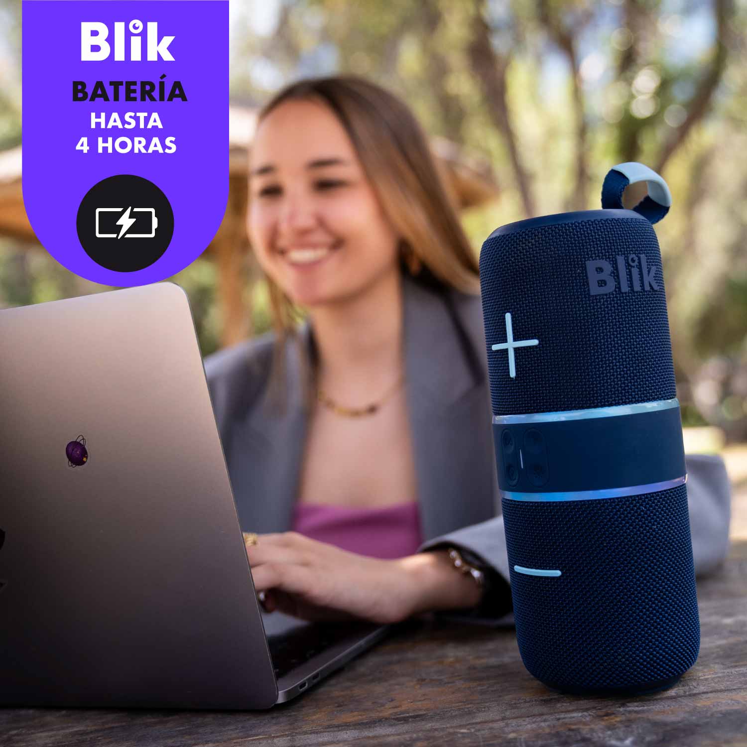 Parlante Portátil Blik Hype360 Azul
