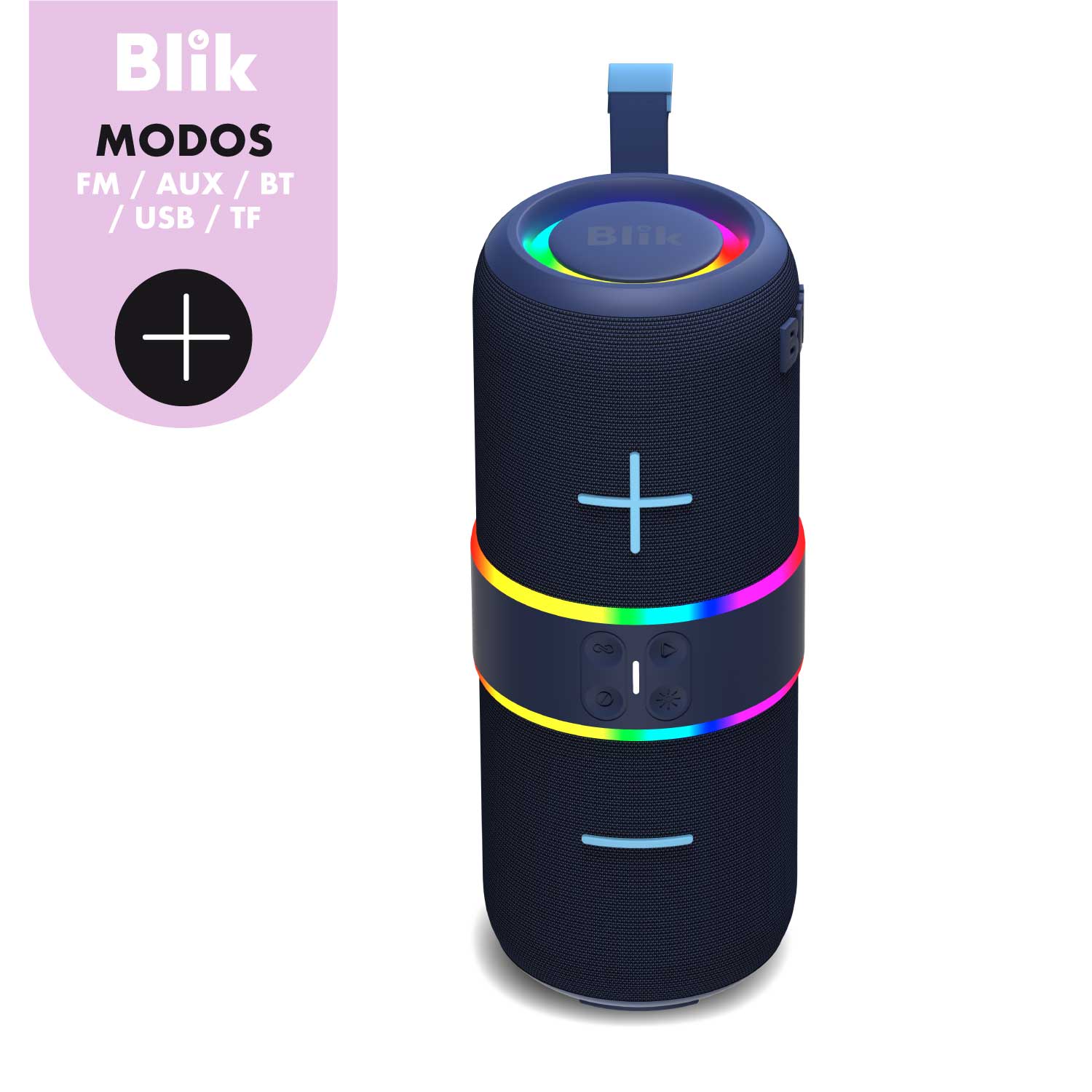 Parlante Portátil Blik Hype360 Azul