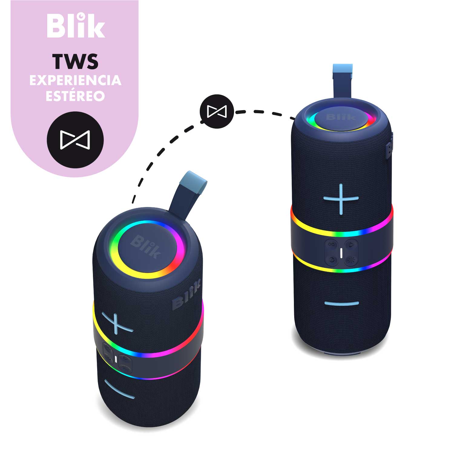 Parlante Portátil Blik Hype360 Azul