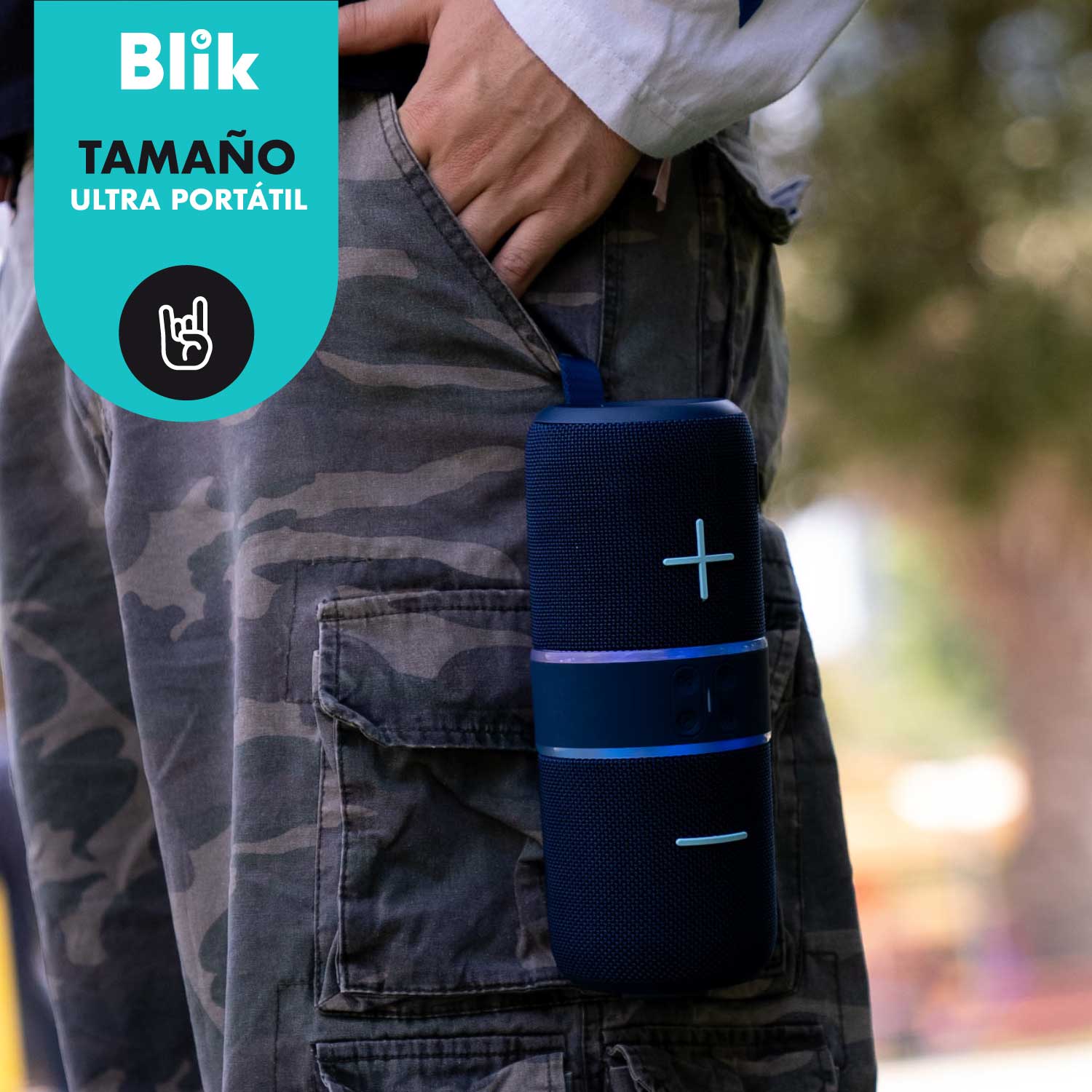 Parlante Portátil Blik Hype360 Azul