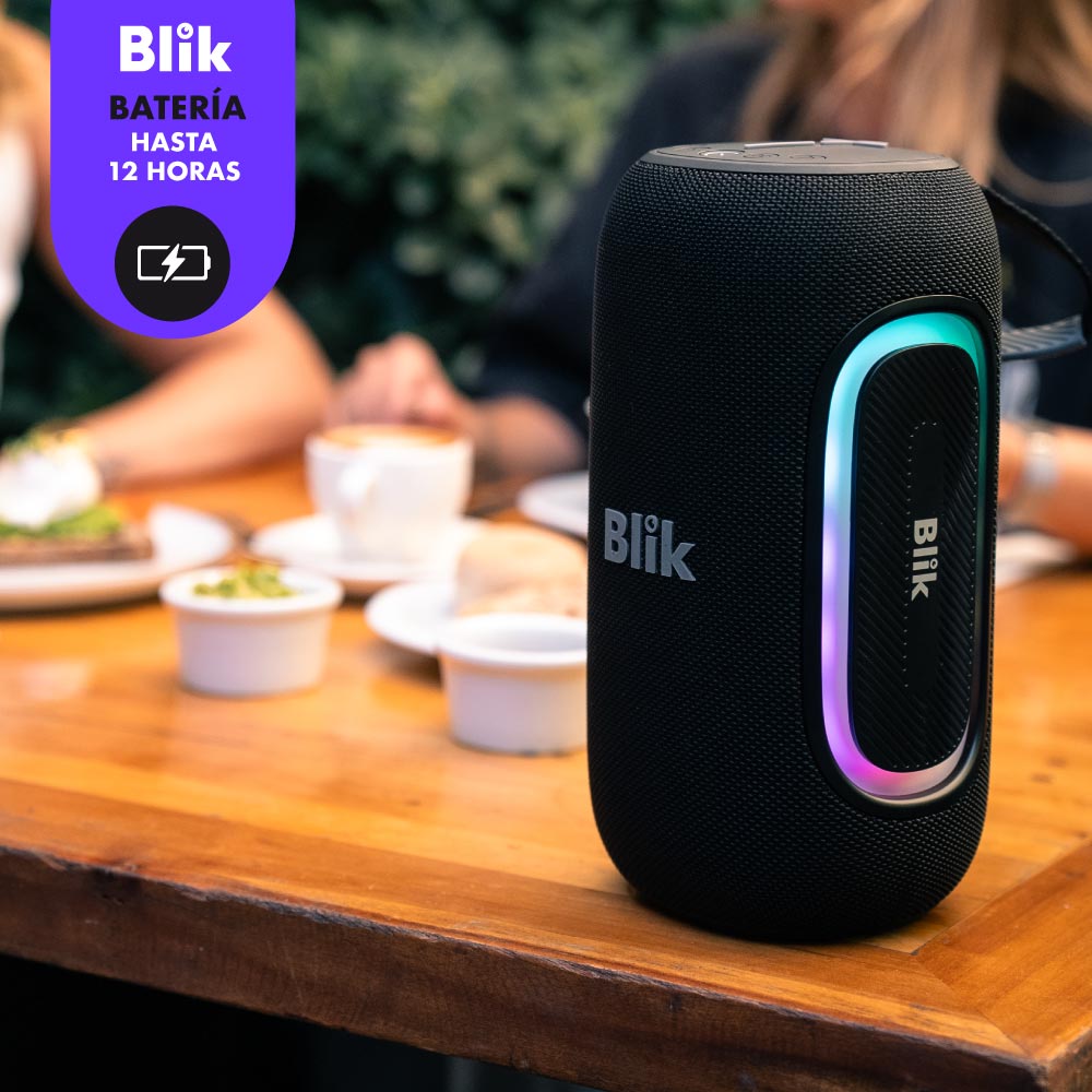 Parlante Portátil Blik HypeBass negro