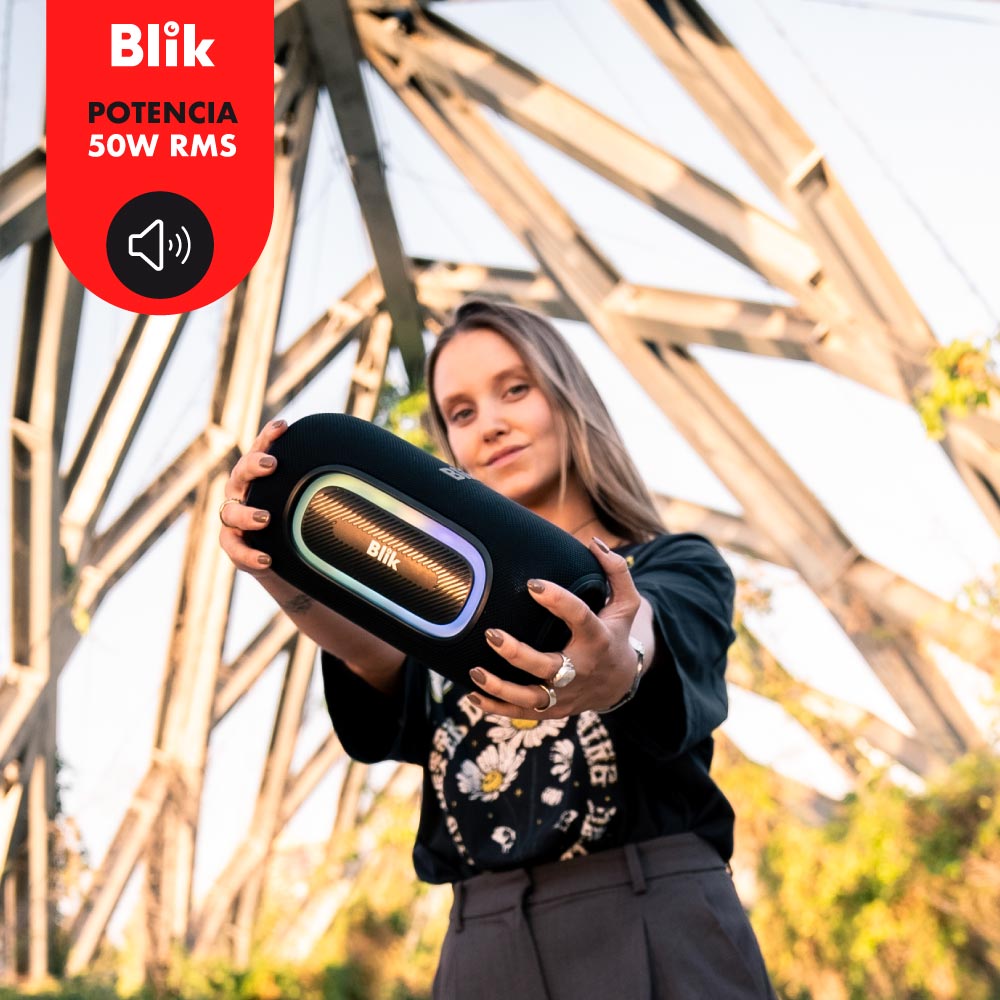 Parlante Portátil Blik HypeBass negro