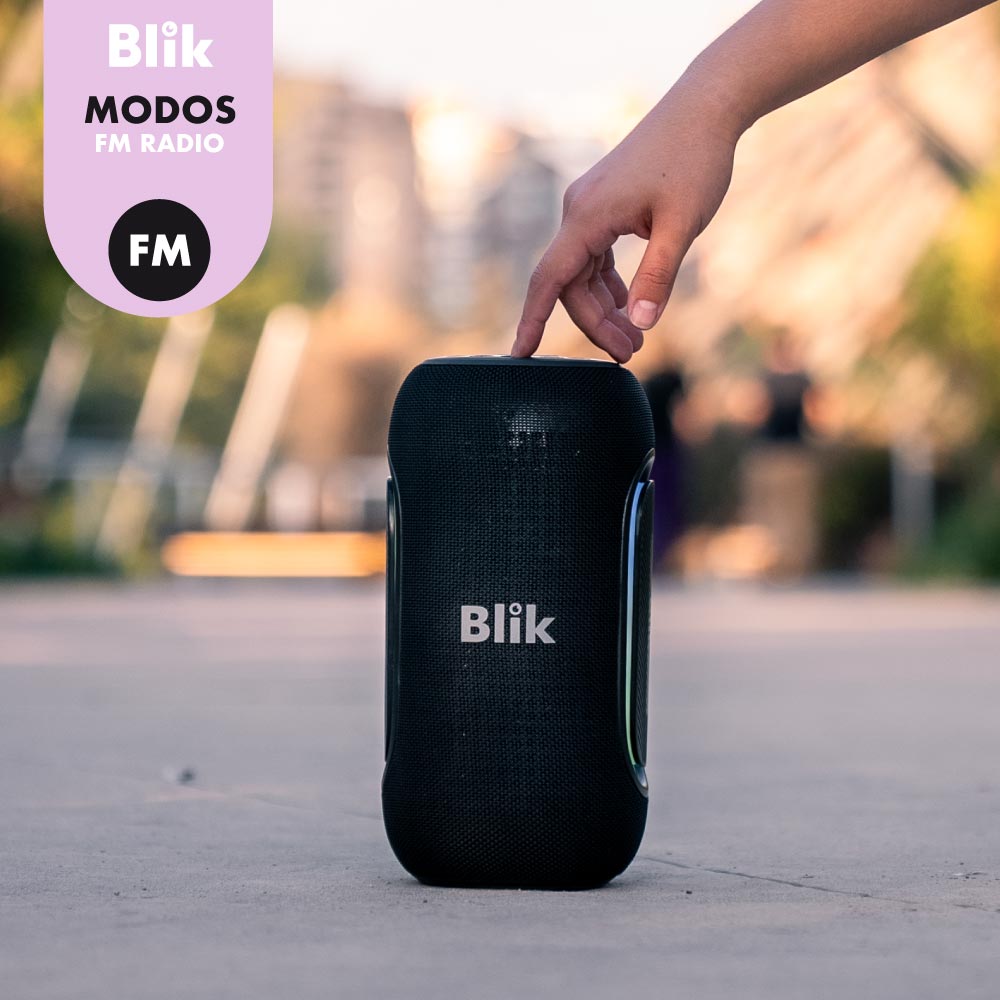 Parlante Portátil Blik HypeBass negro
