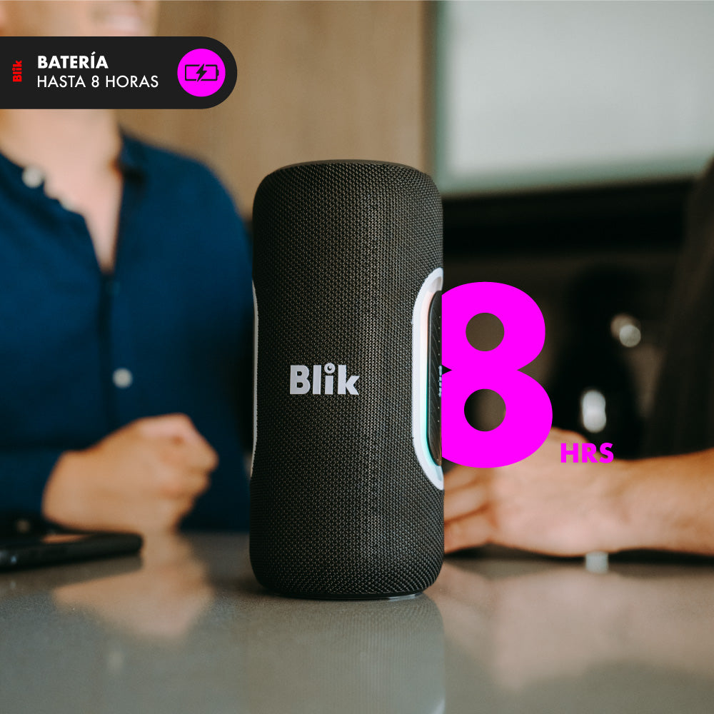 Parlante Bluetooth Portátil Blik Hypebass40 8 Hrs bateria