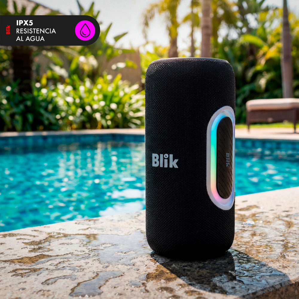 Parlante Bluetooth Portátil Blik Hypebass40 resistencia al agua IPX5