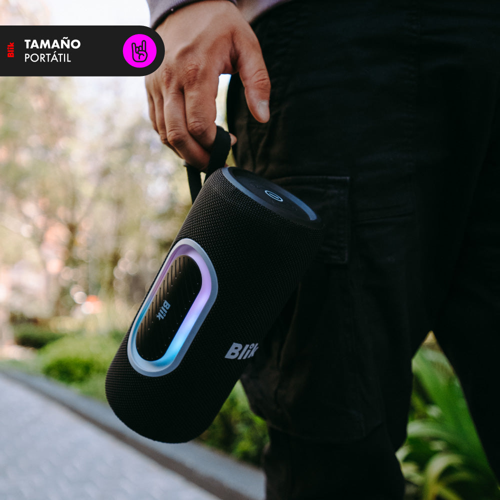 Parlante Bluetooth Portátil Blik Hypebass40 tamaño portatil