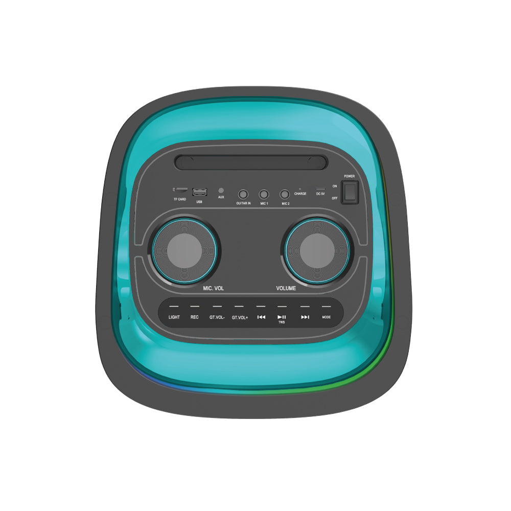 Parlante Bluetooth Karaoke Con Micrófono Blik Lightmax8 panel