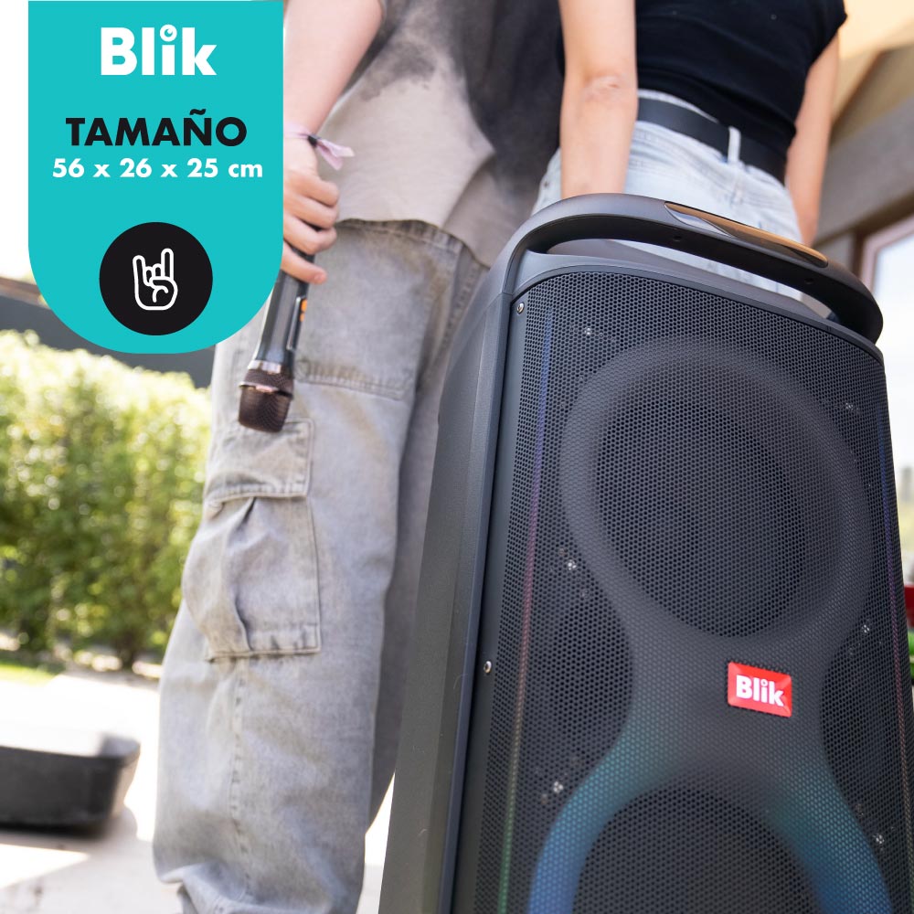 Parlante Bluetooth Karaoke Con Microfono Blik Lightmax8 - Blik