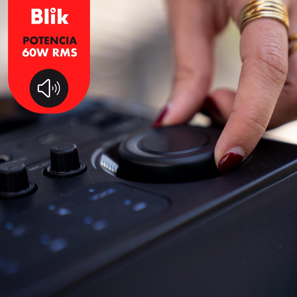 Parlante Bluetooth Karaoke Con Microfono Blik Lightmax8 - Blik