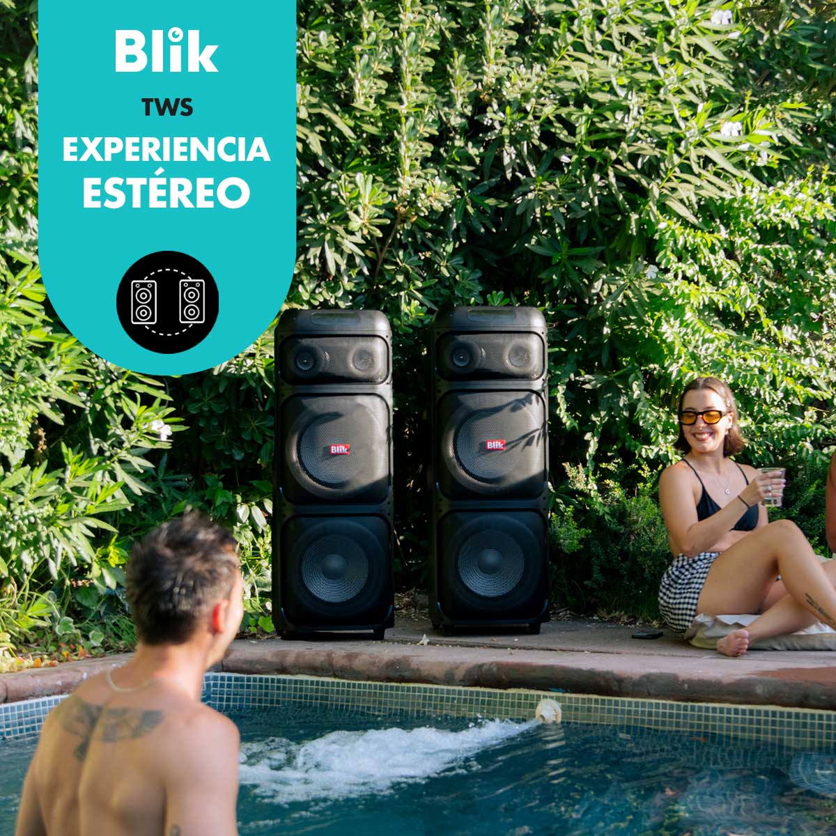Parlante Bluetooth Karaoke Con Microfono Blik Lightup700 - Blik