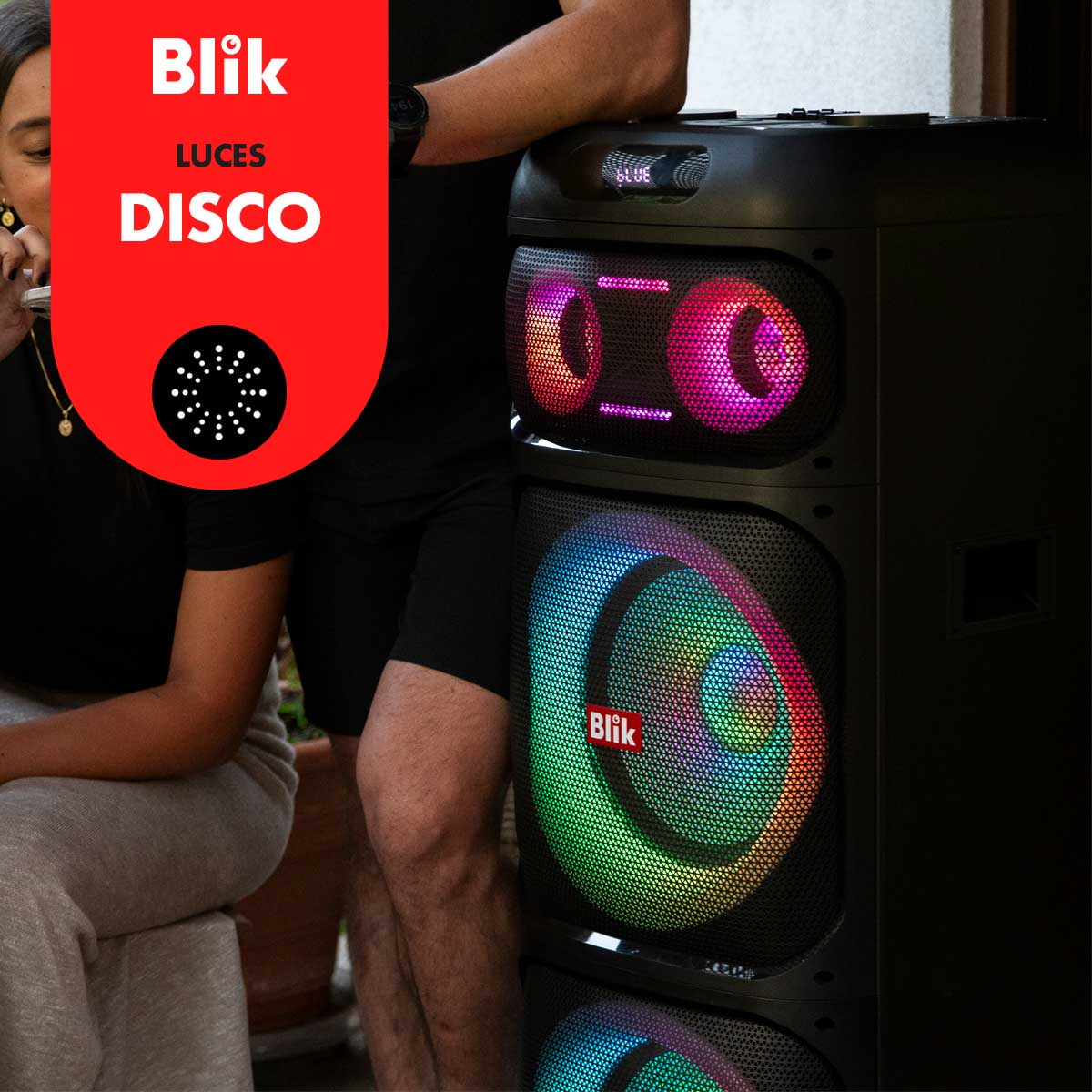 Parlante Bluetooth Karaoke Con Microfono Blik Lightup700 - Blik