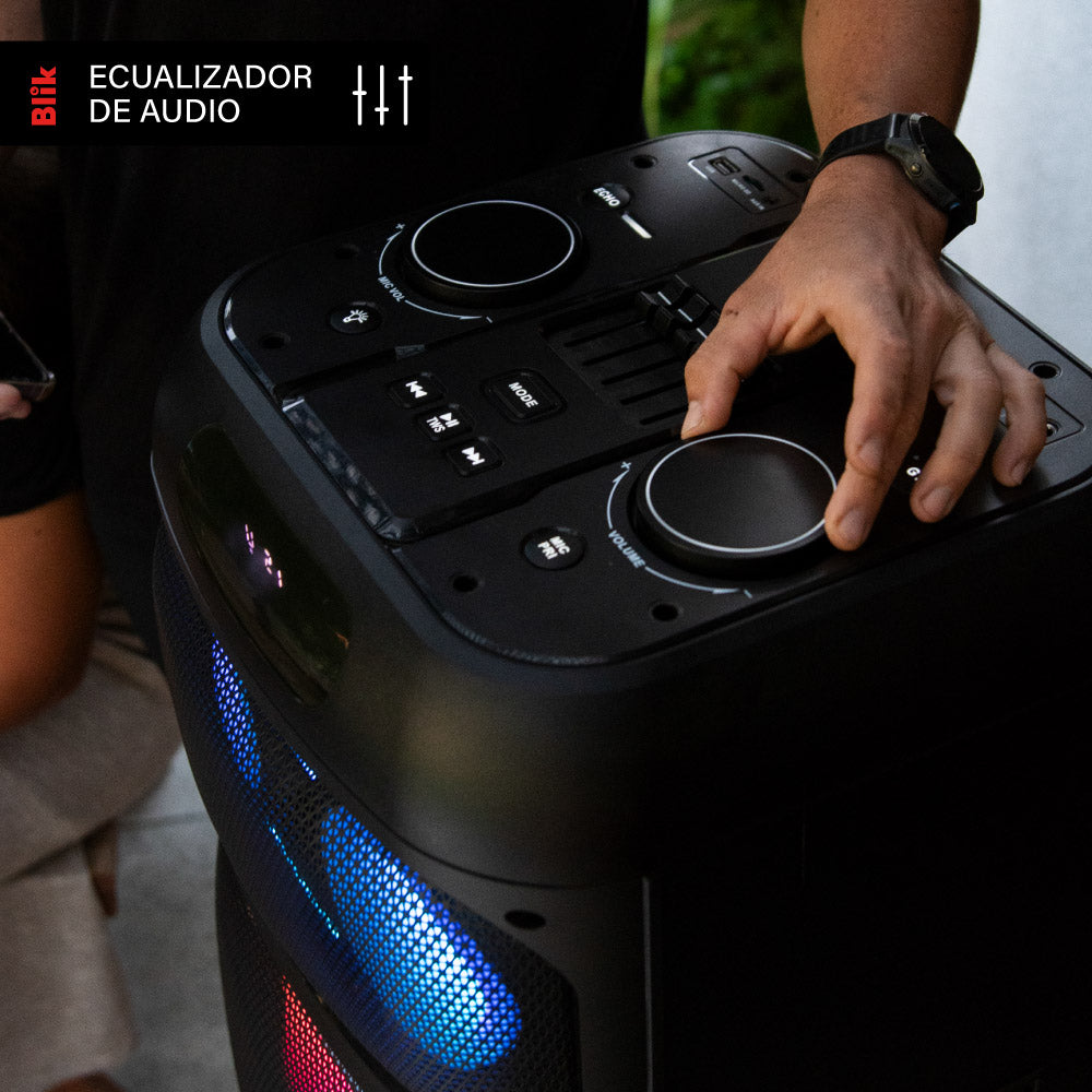 Parlante Bluetooth Karaoke Con Microfono Blik Lightup700