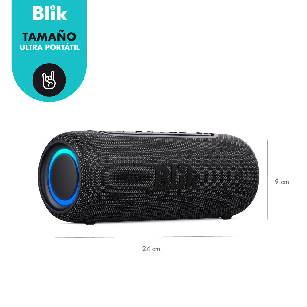 Parlante Bluetooth Portátil Blik Live tamaño portatil