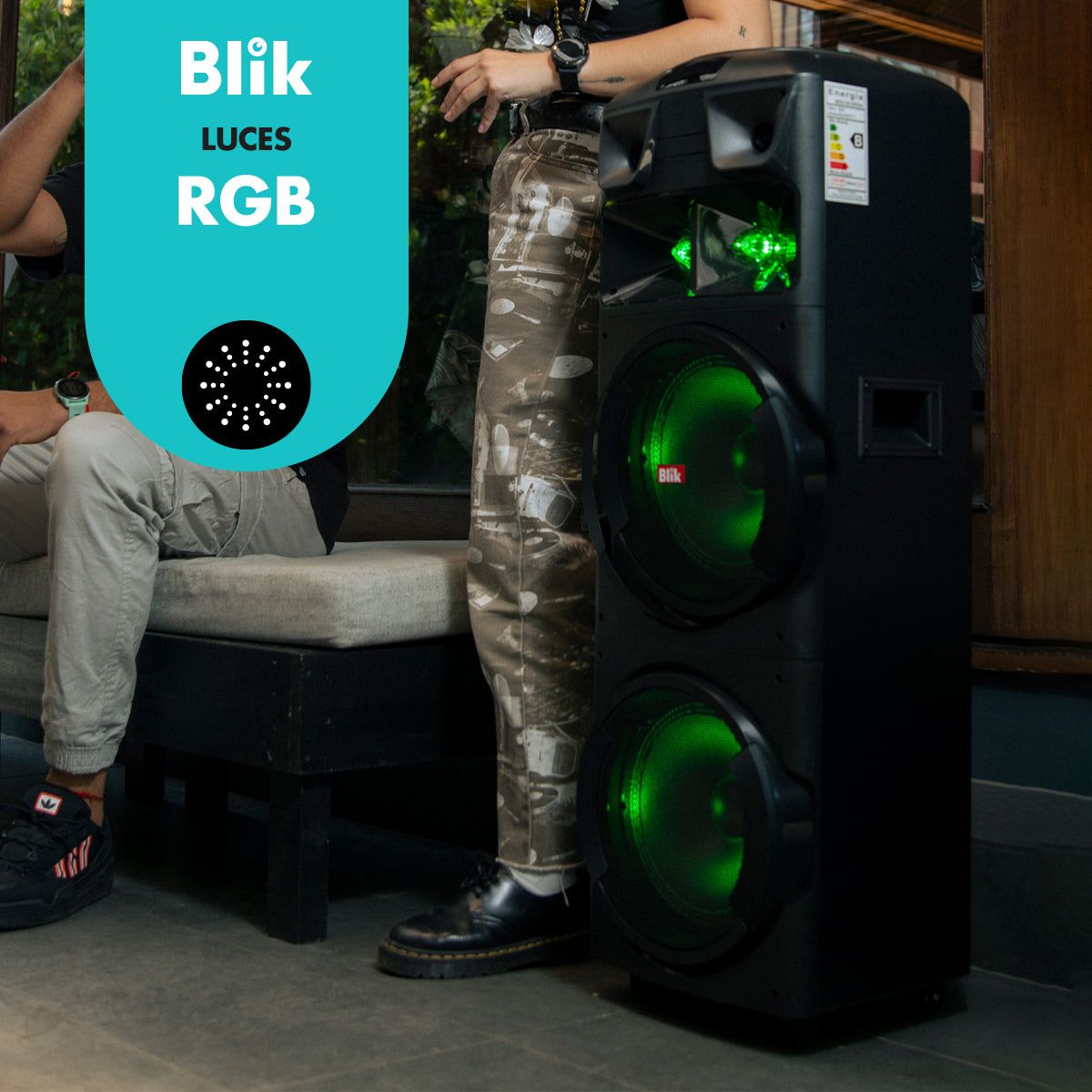 Parlante Bluetooth Karaoke Con Microfono Blik Maxparty - Blik