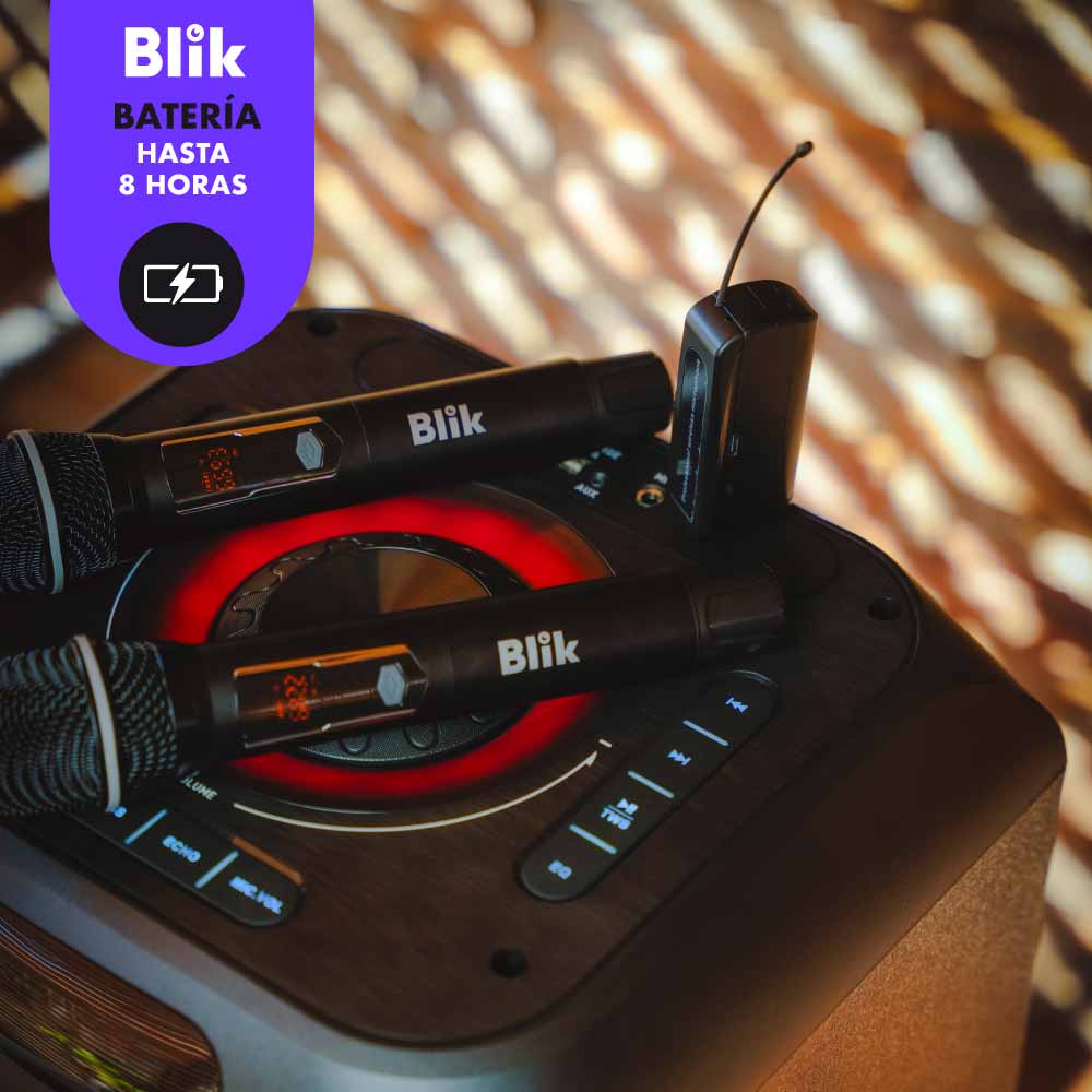 Par De Micrófonos Inalámbricos Con Receptor Blik - Blik