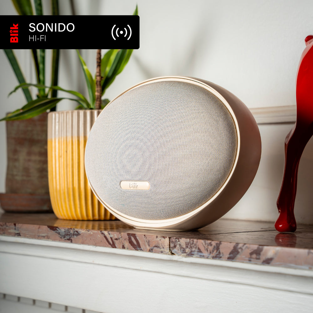 Parlante Bluetooth Blik Moonlight 60W Hi-Fi 15H DSP Crema